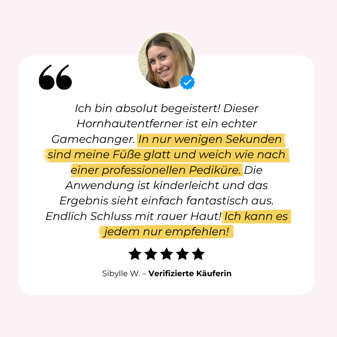 PediLux Quicky™ – Hornhaut weg in Rekordzeit