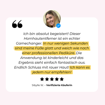 PediLux Quicky™ – Hornhaut weg in Rekordzeit